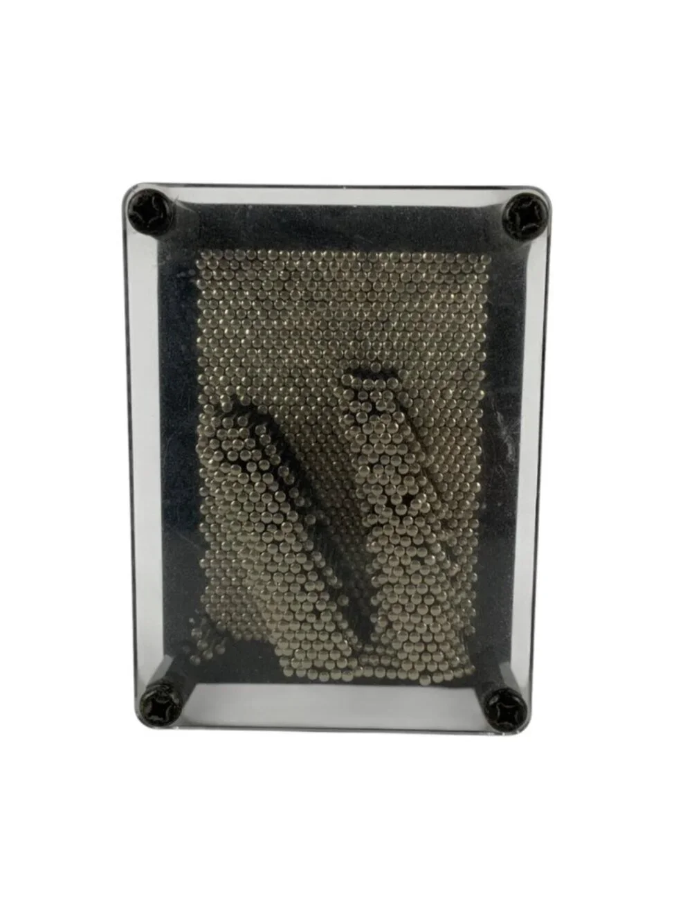 3D Pin Art Sculpture Fidget Toy Metal Pins Clear Acrylic Frame Desk or Display